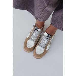 Mi. iM Sneakers Women 9 Cream Tan Glitter Star Shearling NEW